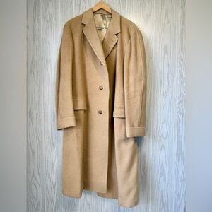 Burkhardt’s 100% Mongolian Camel Hair Overcoat Size Large (Long)
